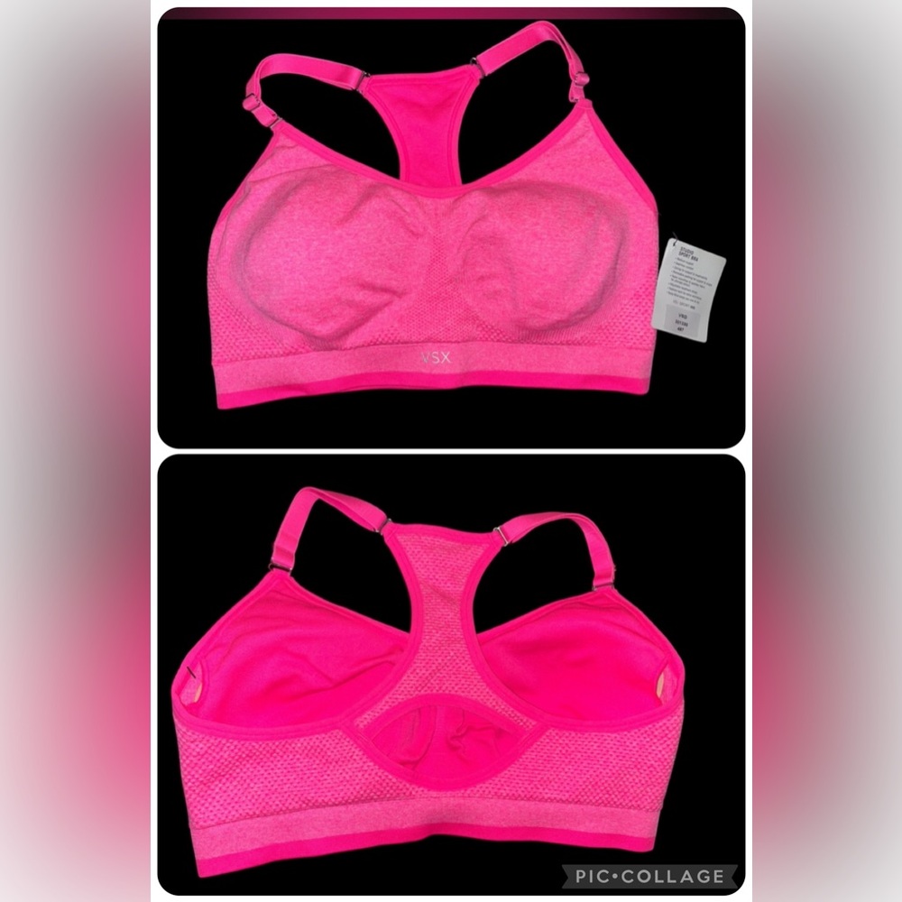 NWT VSX Sport - Studio Sport Bra - Pink - Sz Large